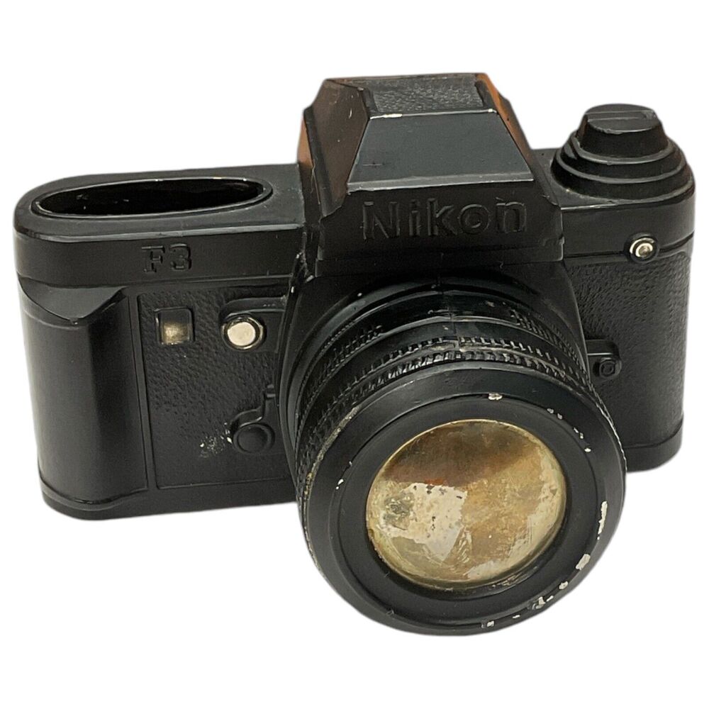 Nikon F3 Camera Table Lighter Cigarette Cigar Photography Missing Lighter Vtg‎